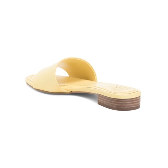 VINCE CAMUTO Lemon Leather Meren Flat Sandals - Picture 2 of 2